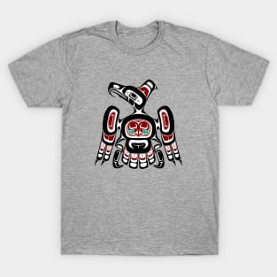 Native American Red Black Kaigani Thunderbird T-Shirt